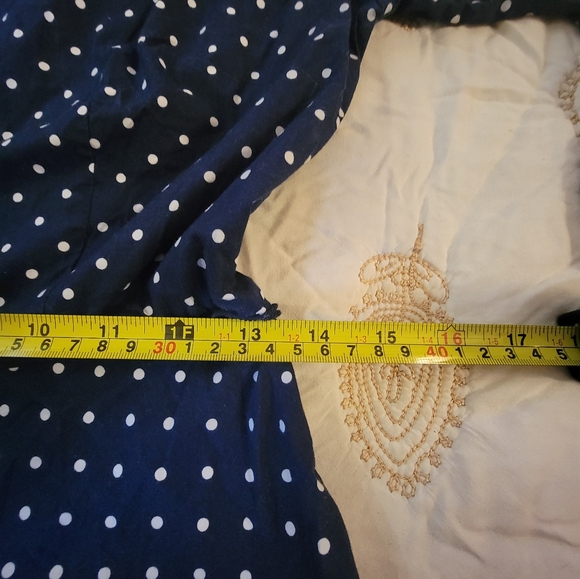 Boden Coastal Navy Polka Dot Button-Up Midi Dress - Picture 5 of 8